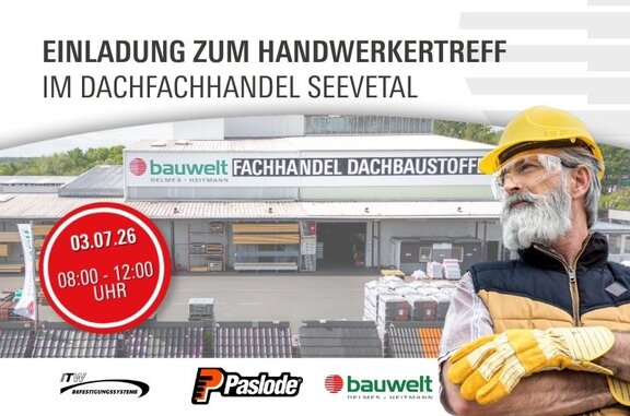 Handwerkertreff im Dachfachhandel Seevetal am 03.07.2026